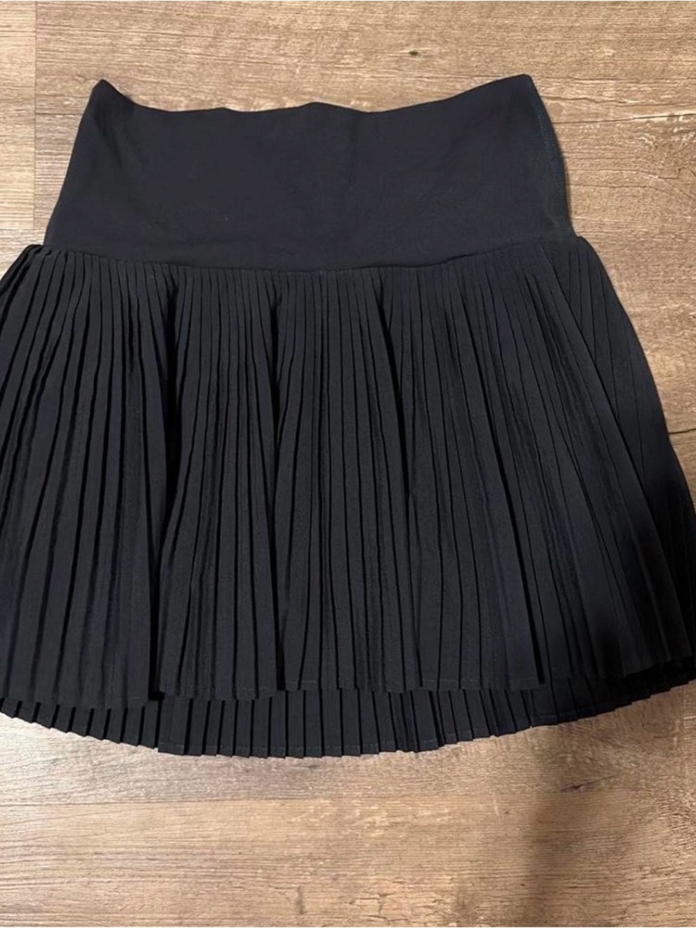 JoyLab Black Pleated Skater Skirt